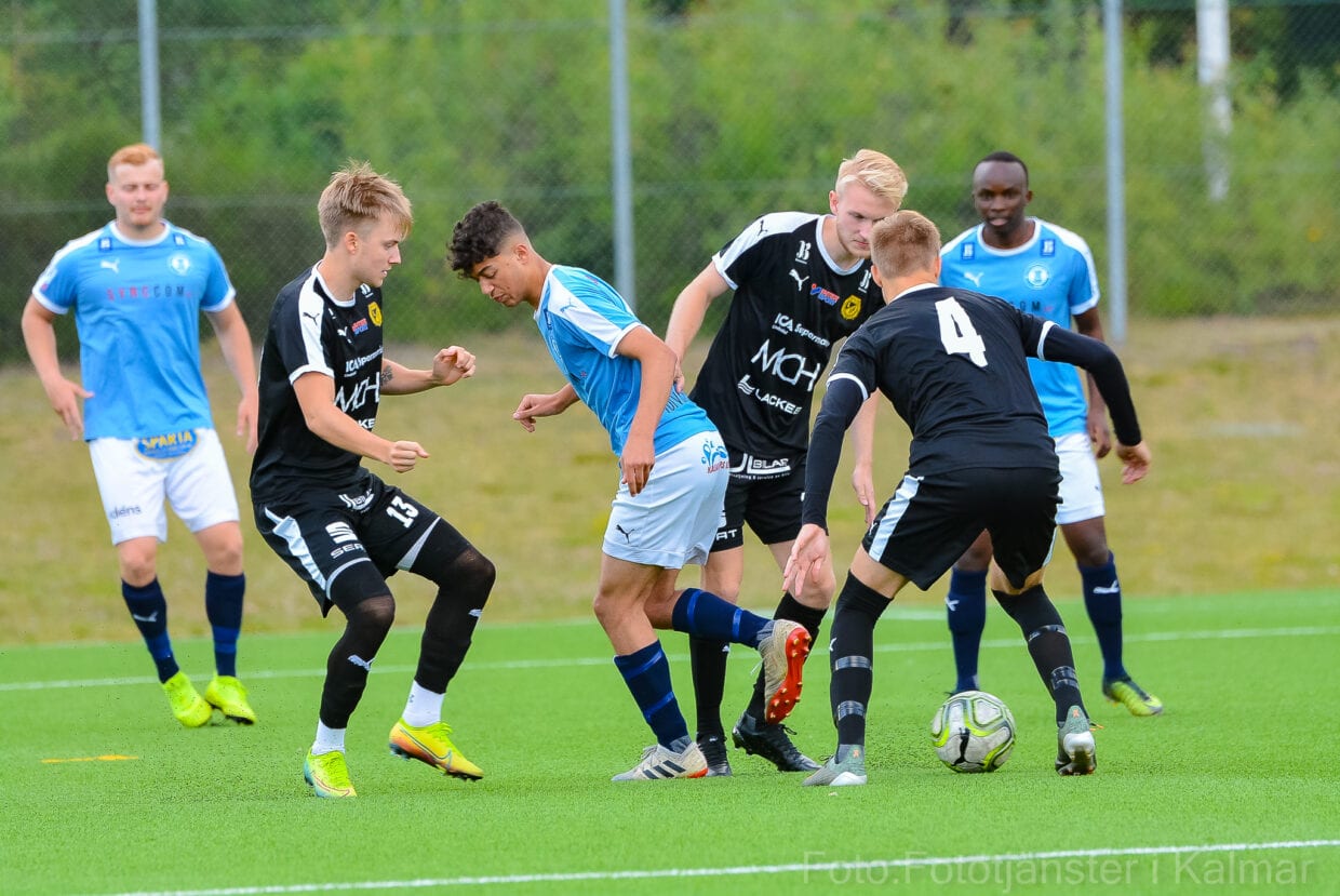Träningsmatch mellan Lindsdal och Kalmar City BK den 29 juli.