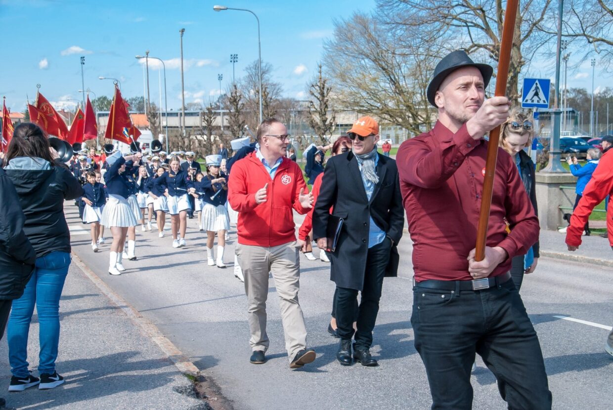 Bilder första maj Kalmar 2018